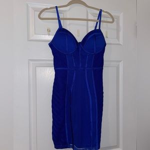 Blue Dress with Zipper